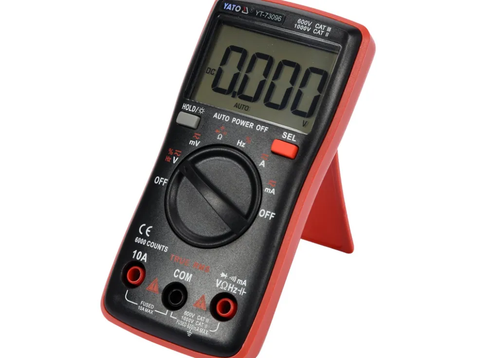 MIERNIK CYFROWY TRUE RMS Z AUTOMATYCZNYM ZAKRESEM LCD 6000