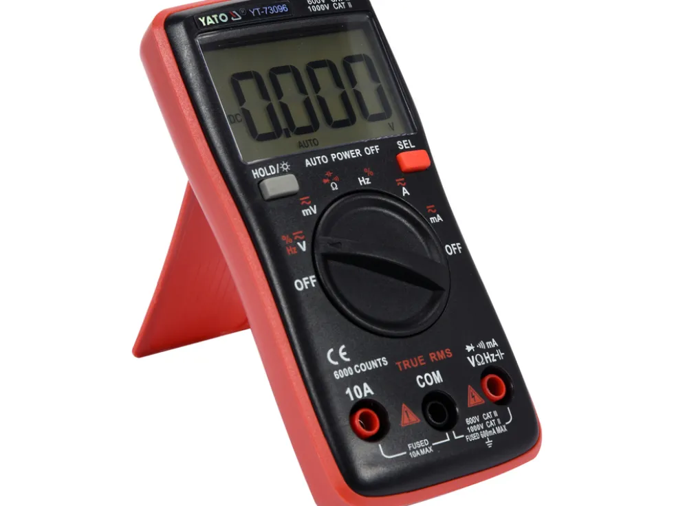 MIERNIK CYFROWY TRUE RMS Z AUTOMATYCZNYM ZAKRESEM LCD 6000
