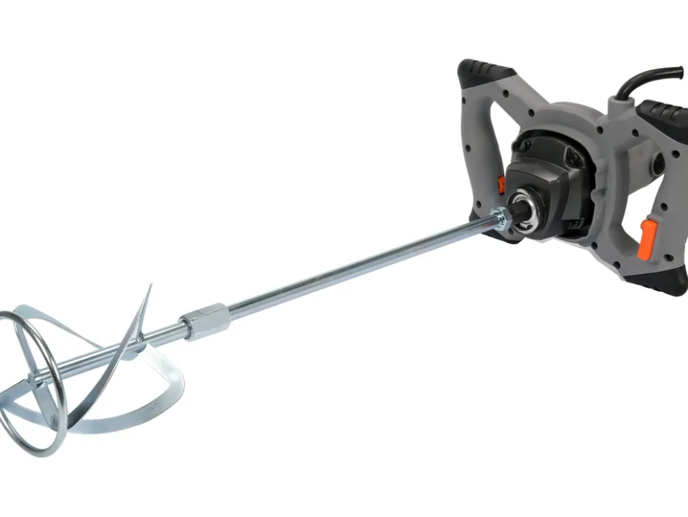 MIESZADŁO DO ZAPRAW 850W (M14;0-900 OBR) Z DWIEMA KOŃCÓWKAMI MIESZAJĄCYMI W ZESTAWIE