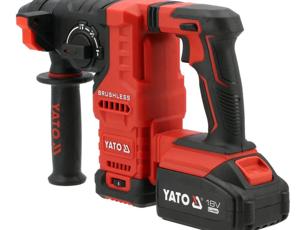 MŁOTOWIERTARKA 18V + 2X4AH (BL MOTOR) SILNIK BEZSZCZOTKOWY, 2 AKUMULATORY 4
