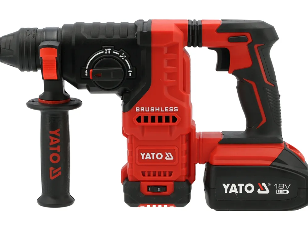 MŁOTOWIERTARKA 18V + 2X4AH (BL MOTOR) SILNIK BEZSZCZOTKOWY, 2 AKUMULATORY 4