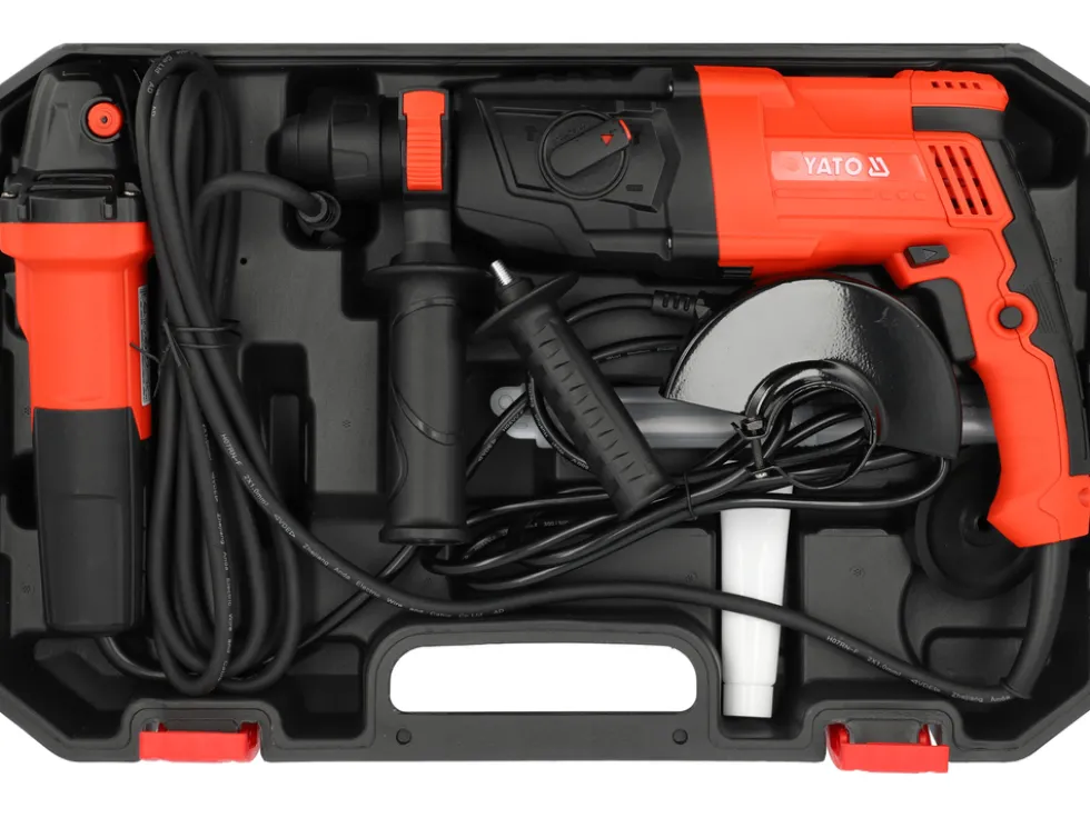 MŁOT SDS PLUS 3,2J /SZLIFIERKA KĄTOWA 750W ZESTAW