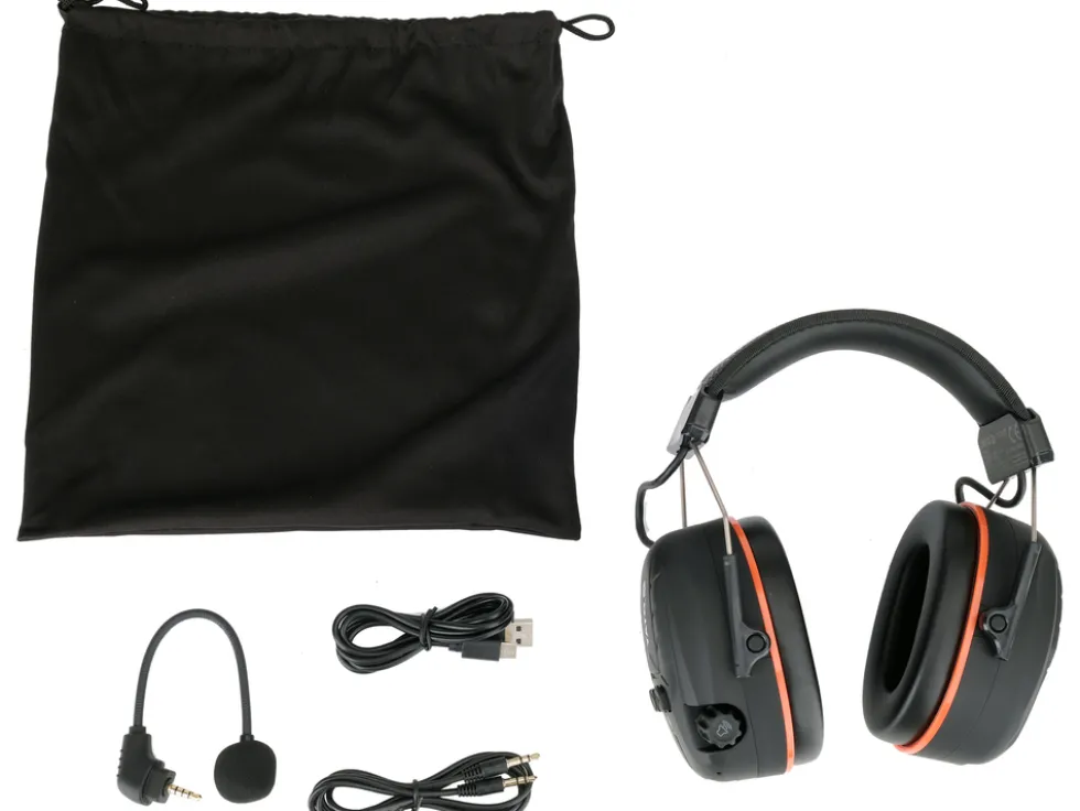 NAUSZNIKI ELEKTRONICZNE AKTYWNE Z BLUETOOTH 32DB