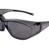OKULARY OCHRONNE TYPU FIT OVER WYKONANE Z SZAREGO POLIWĘGLANU