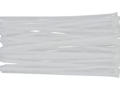 OPASKI PLASTIKOWE, ROZPINANE 7,6X300MM 50SZT. BIAŁ