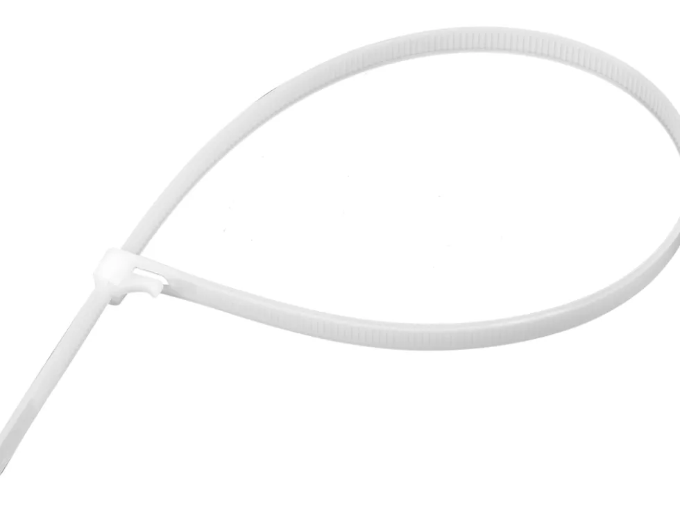 OPASKI PLASTIKOWE, ROZPINANE 7,6X250MM 50SZT. BIAŁ