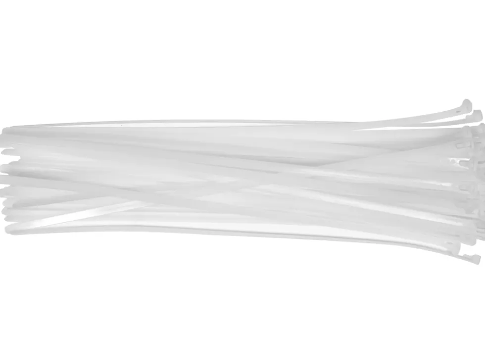 OPASKI PLASTIKOWE, ROZPINANE 7,6X400MM 50SZT. BIAŁ