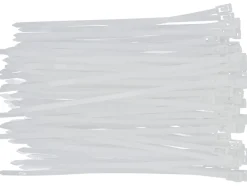 OPASKI PLASTIKOWE, ROZPINANE 4,8X200MM 100SZT.BIAŁ