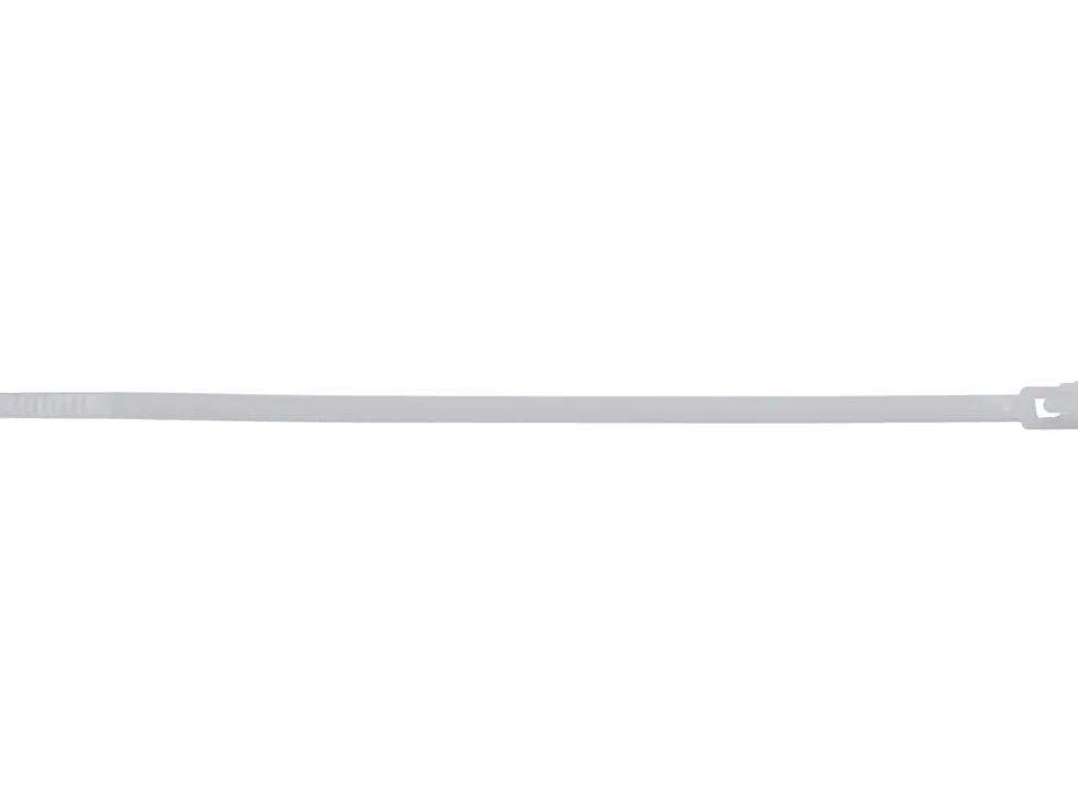 OPASKI PLASTIKOWE, ROZPINANE 4,8X200MM 100SZT.BIAŁ