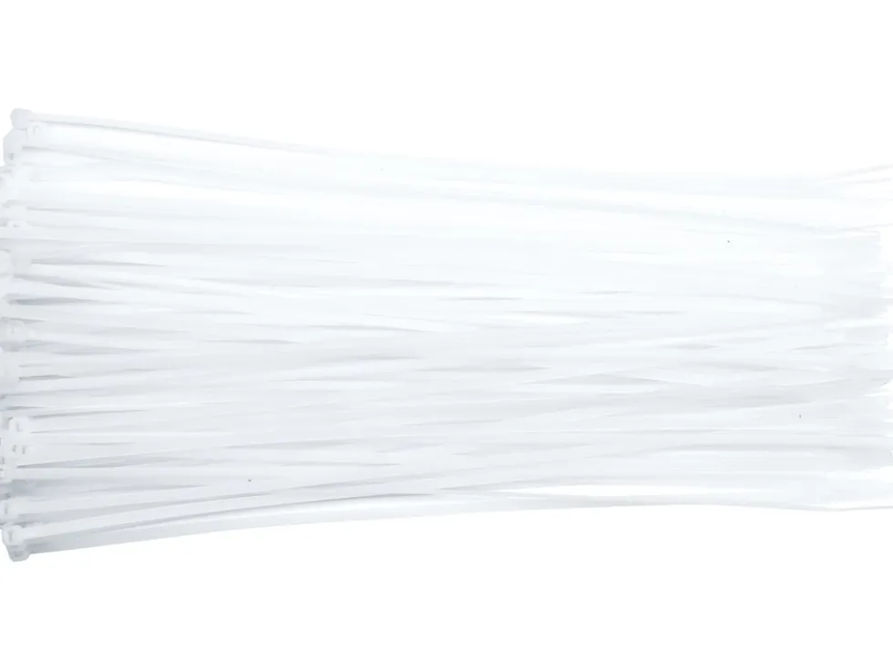 OPASKI PLASTIKOWE 80X2,5 100SZT. BIAŁE