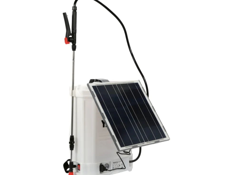 OPRYSKIWACZ AKUMULATOROWY 12V Z PANELEM SOLARNYM, 16L, 8AH