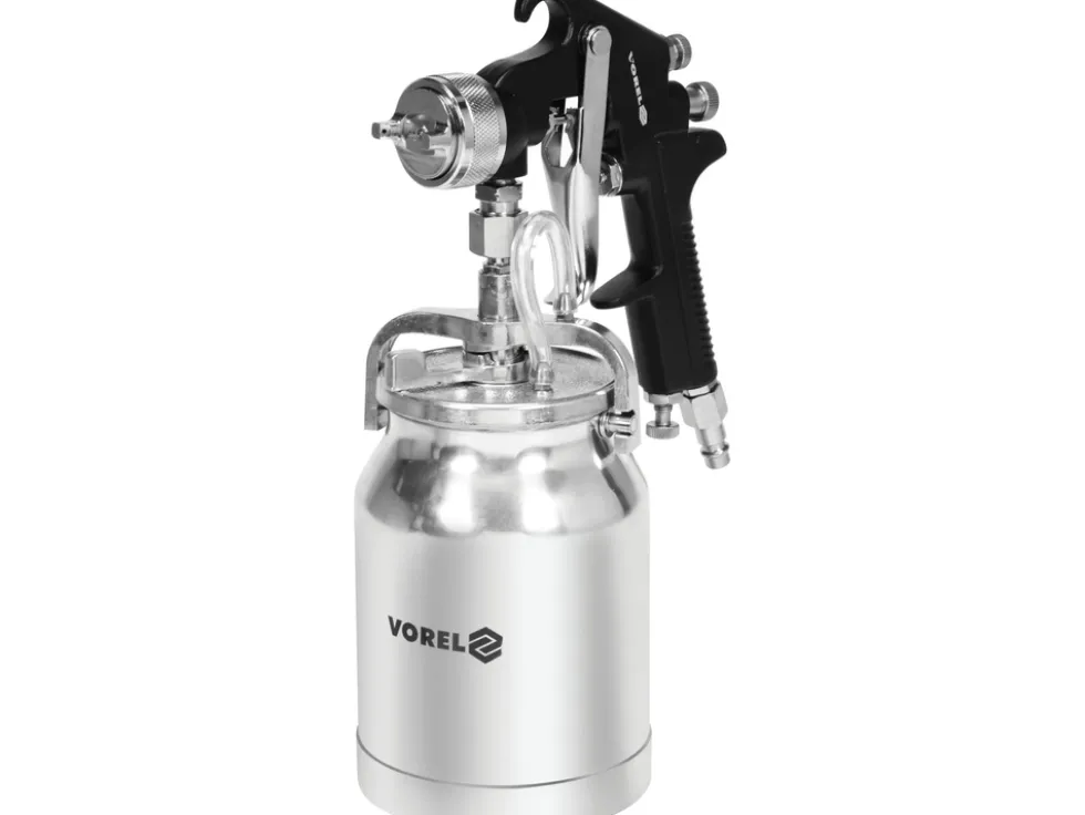 PISTOLET NATRYSKOWY HVLP 1000ML Z DOLNYM ZBIORNIKIEM. DYSZA 1,8 MM