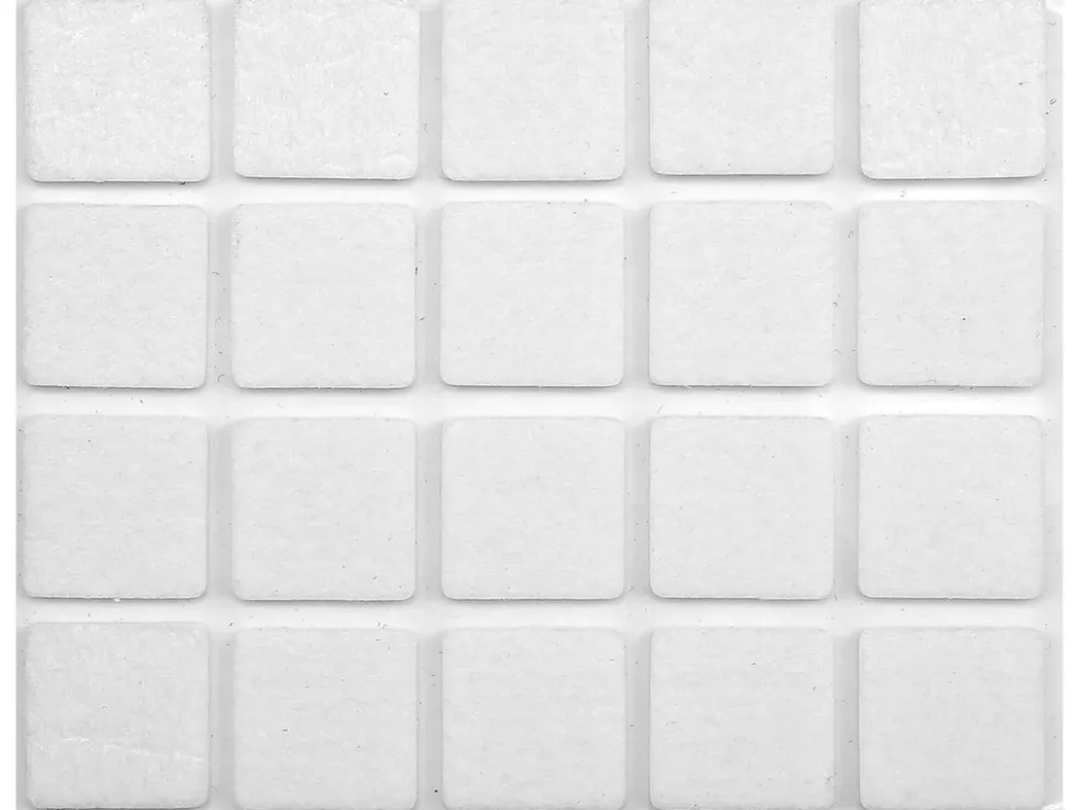 PODKŁADKI FILCOWE 20X20 MM BIAŁE