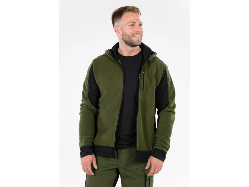 POLAR Z KAPTUREM SARNA GREEN ROZM. S