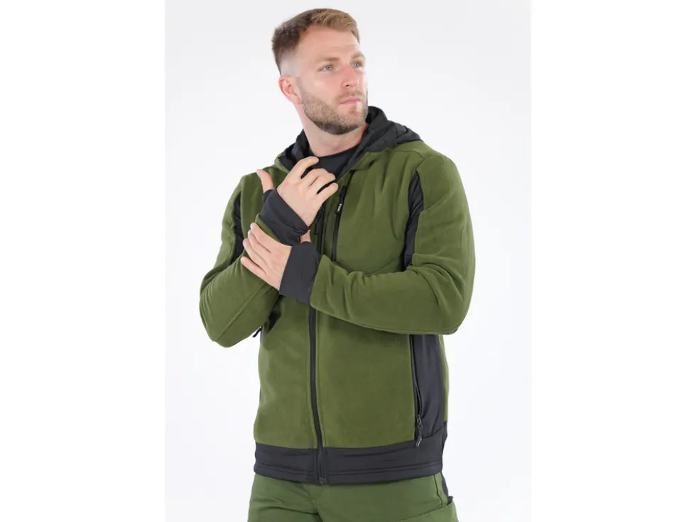 POLAR Z KAPTUREM SARNA GREEN ROZM. L