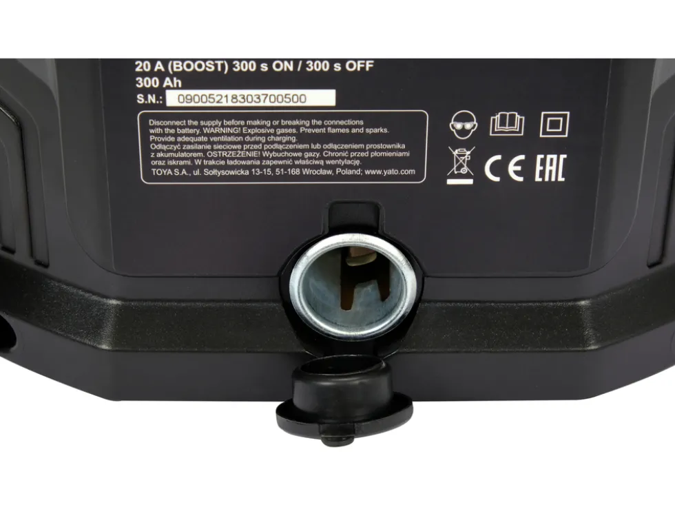 PROSTOWNIK ELEKTRONICZNY 12V/2A, 6A, 10A, 15A BOOST 300S 20A