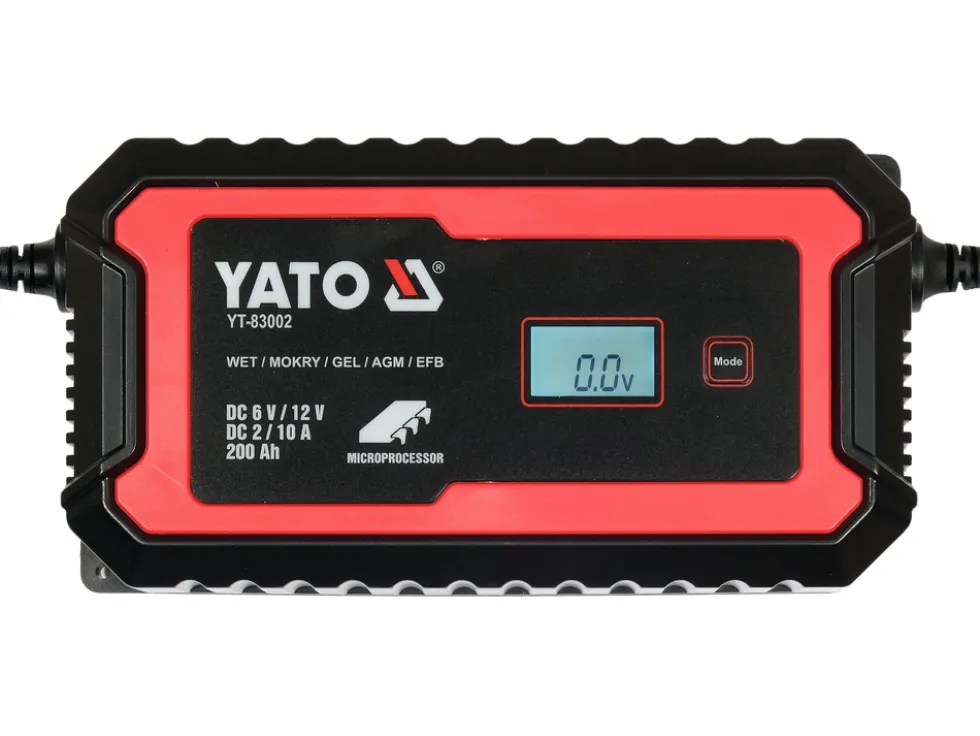 PROSTOWNIK ELEKTRONICZNY Z WYŚWIETLACZEM LCD. ZAKRES 6V/2A, 12V/10A