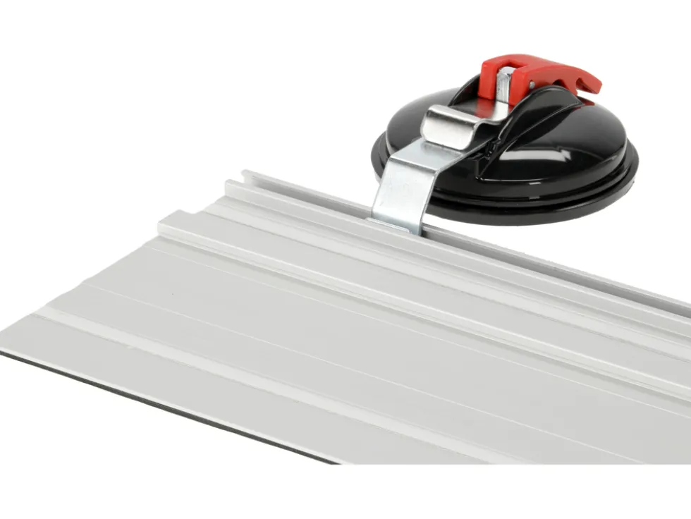 PRZECINARKA Z PROWADNICĄ 125MM 1400W DO GRESU, Z FUNKCJĄ FAZOWANIA PŁYTEK ORAZ PRZYŁĄCZEM DO ODKURZACZA