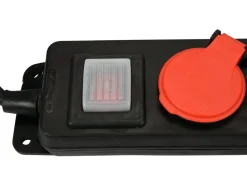 PRZEDŁUŻACZ LISTWA ZASILAJĄCA WARSZTATOWA IP 44 TRZY GNIAZDA Z UZIEMIENIEM WYŁĄCZNIK 3M 1,5MM2