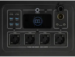 PRZENOŚNA STACJA ZASILANIA 2400W, 2232WH LIFEPO4, EPS