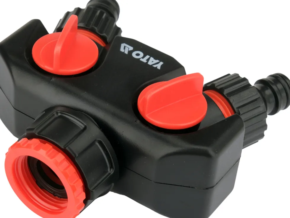 PRZYŁĄCZE KRANOWE Z 2 WYJŚCIAMI 3/4"-1"