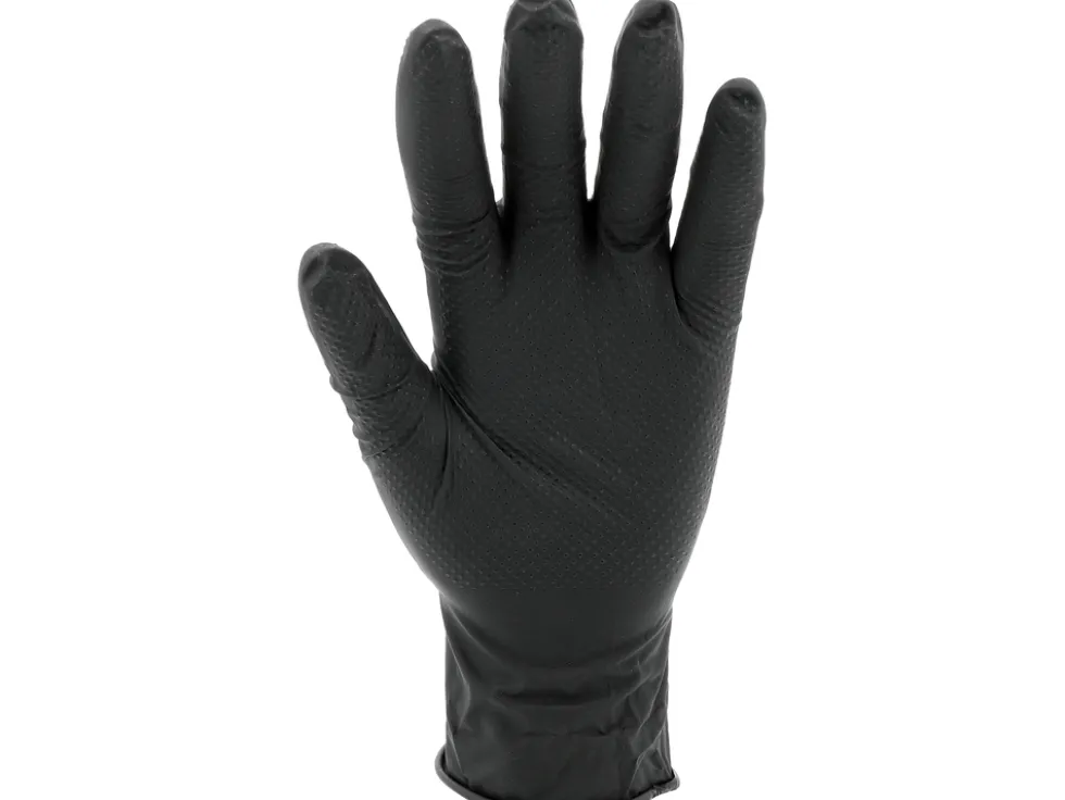 RĘKAWICE NITRYLOWE MOCNE TEKSTURA DIAMENTU 50 SZT ROZM. 2XL (11)
