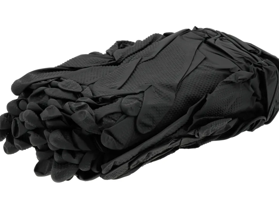 RĘKAWICE NITRYLOWE MOCNE TEKSTURA DIAMENTU 50 SZT ROZM. 2XL (11)