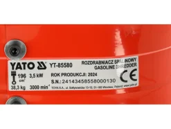 ROZDRABNIACZ SPALINOWY DO GAŁĘZI 45 MM POJ 196 CM3