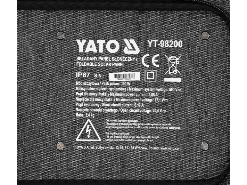 SKŁADANY PANEL SŁONECZNY SOLARNY 100W 4W1