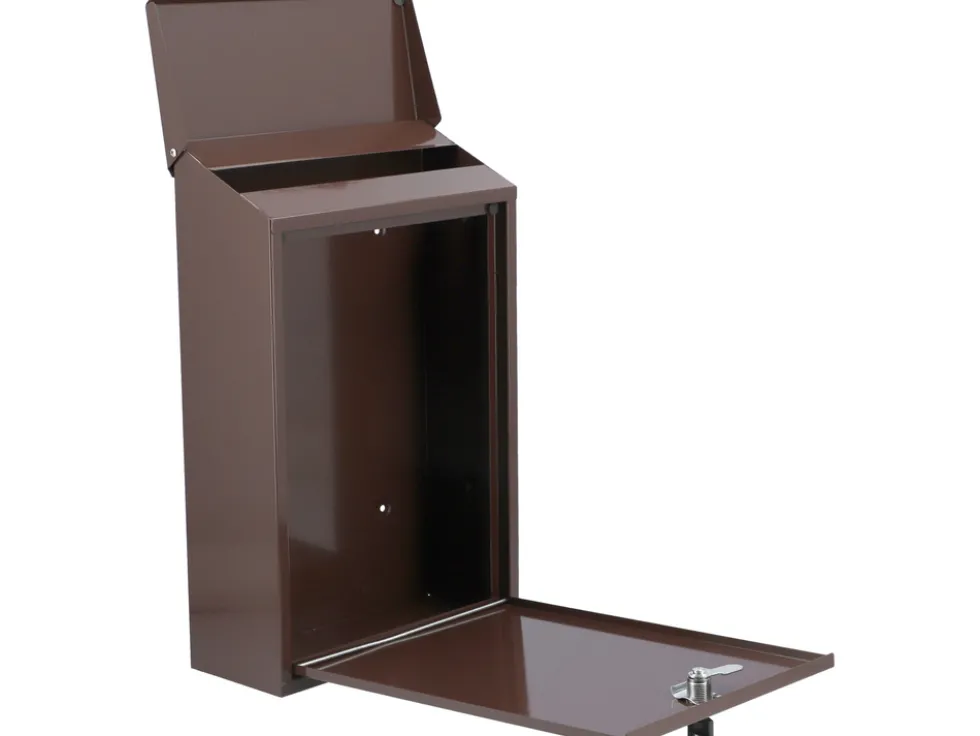 SKRZYNKA NA LISTY 400X250X100MM - BRĄZOWA