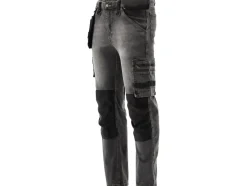 SPODNIE ROBOCZE MONTERSKIE STRETCH JEANS STEEL GREY ROZM. L/XL