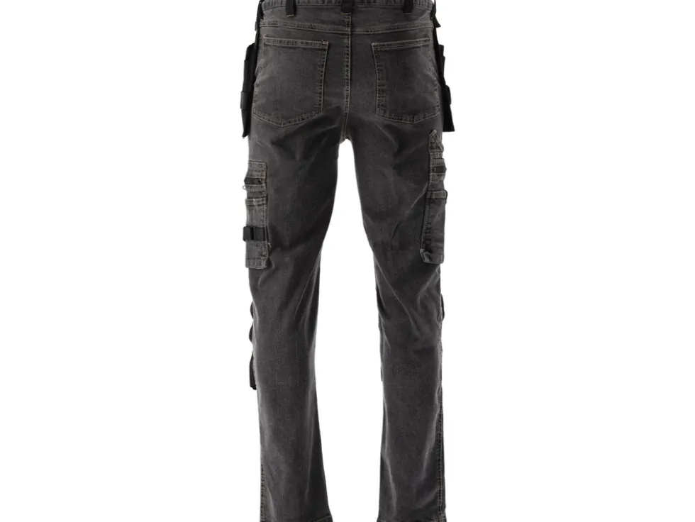 SPODNIE ROBOCZE MONTERSKIE STRETCH JEANS STEEL GREY ROZM. L/XL