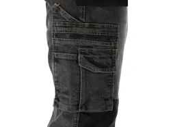 SPODNIE ROBOCZE MONTERSKIE STRETCH JEANS STEEL GREY ROZM. L/XL