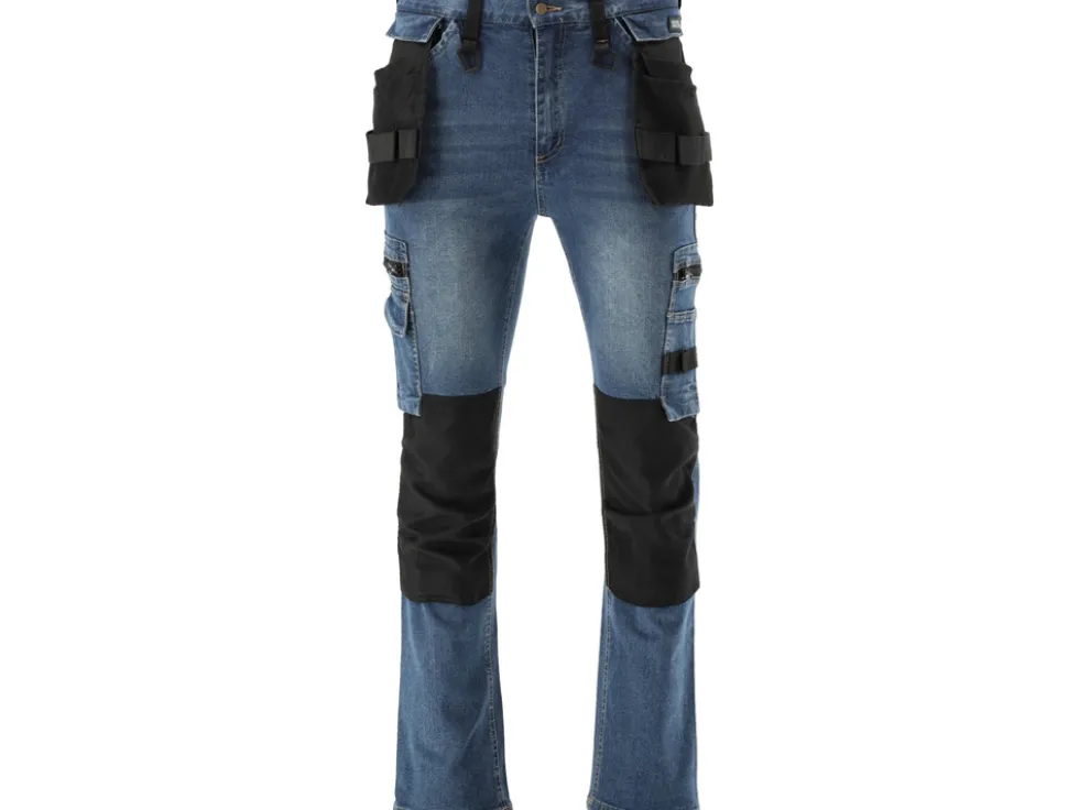SPODNIE ROBOCZE MONTERSKIE STRETCH JEANS DARK BLUE ROZM. XL
