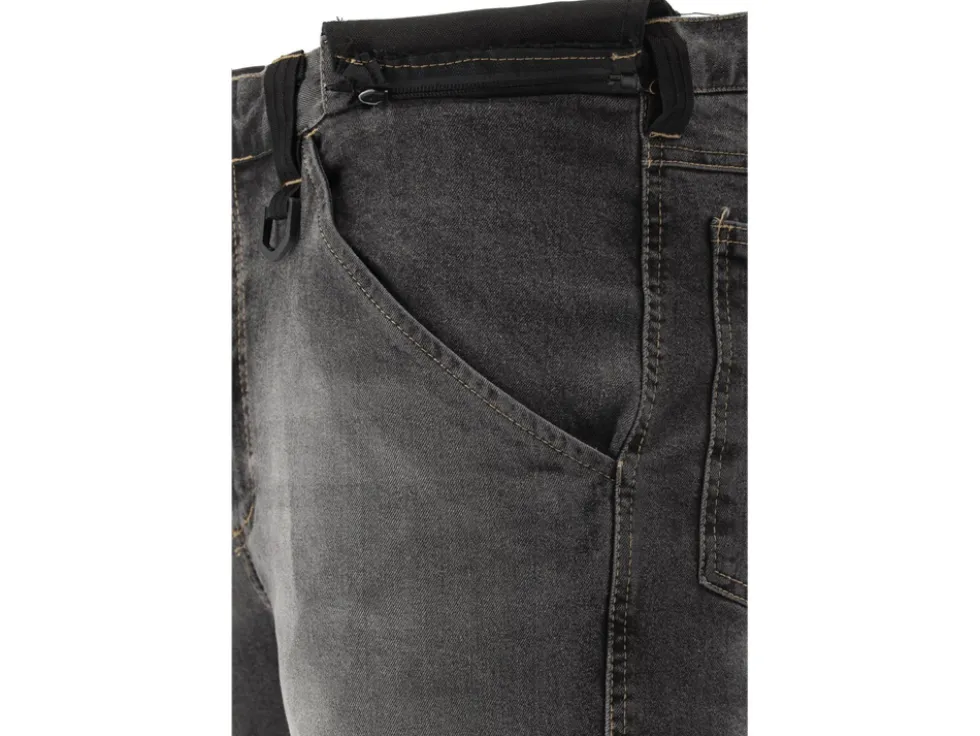 SPODNIE ROBOCZE MONTERSKIE STRETCH JEANS STEEL GREY ROZM. XL
