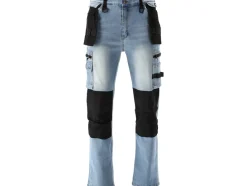 SPODNIE ROBOCZE MONTERSKIE STRETCH JEANS LIGHT BLUE ROZM. L/XL