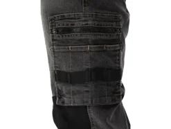 SPODNIE ROBOCZE MONTERSKIE STRETCH JEANS STEEL GREY ROZM. 2XL