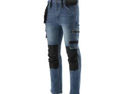 SPODNIE ROBOCZE MONTERSKIE STRETCH JEANS DARK BLUE ROZM. L/XL