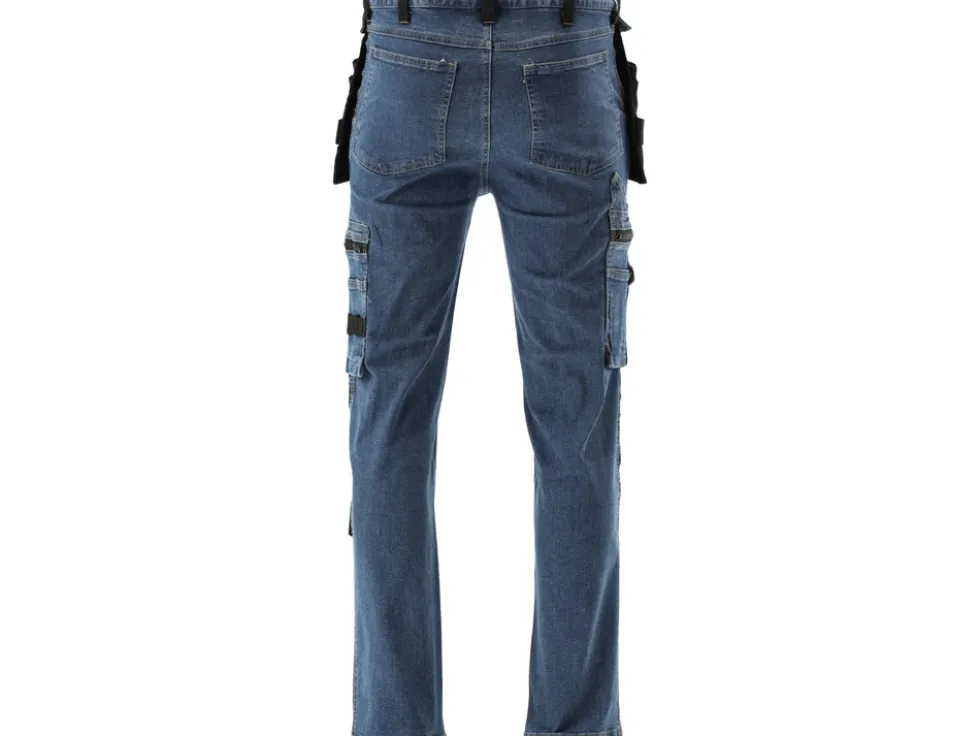 SPODNIE ROBOCZE MONTERSKIE STRETCH JEANS DARK BLUE ROZM. L