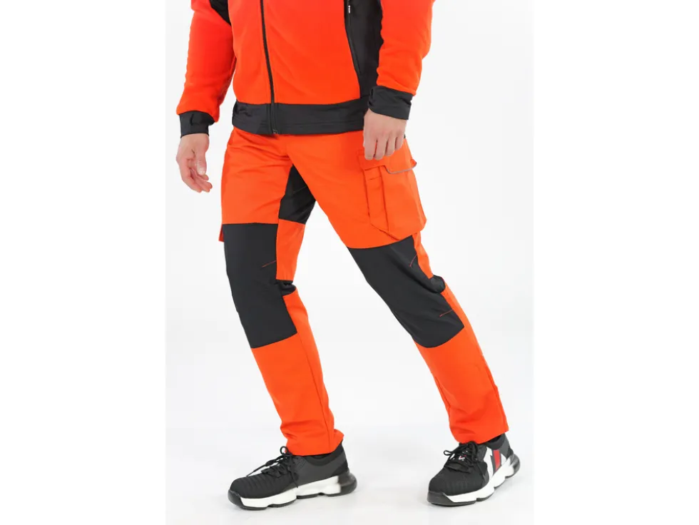 SPODNIE ROBOCZE 4-WAY STRETCH SERWAL ORANGE ROZM. 2XL