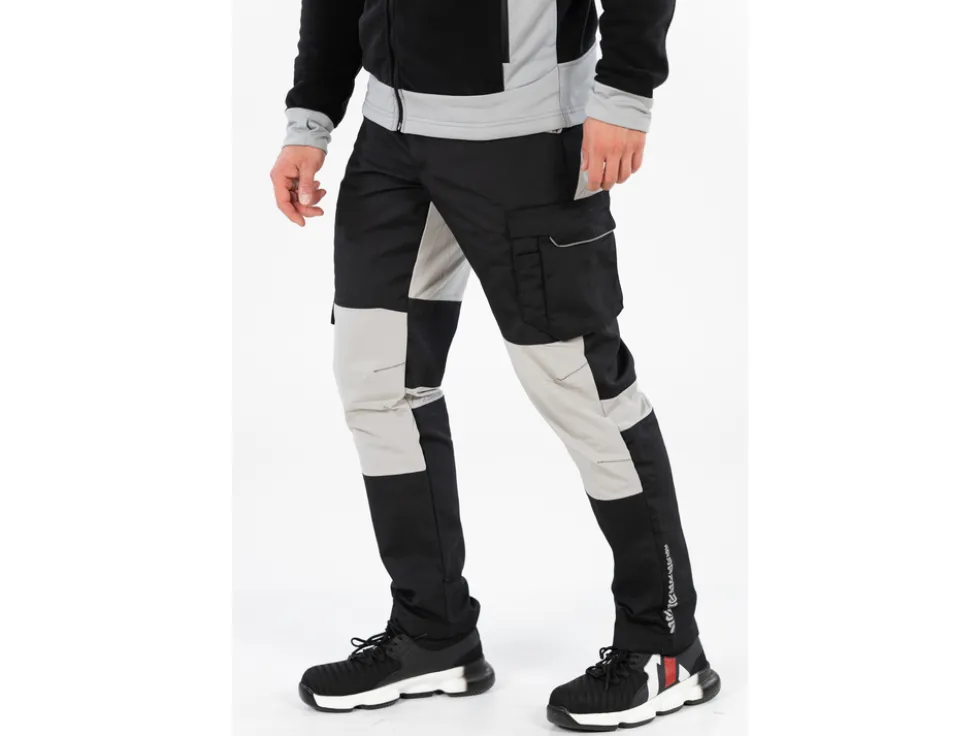 SPODNIE ROBOCZE 4-WAY STRETCH SERWAL BLACK ROZM. M