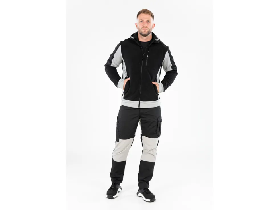 SPODNIE ROBOCZE 4-WAY STRETCH SERWAL BLACK ROZM. S