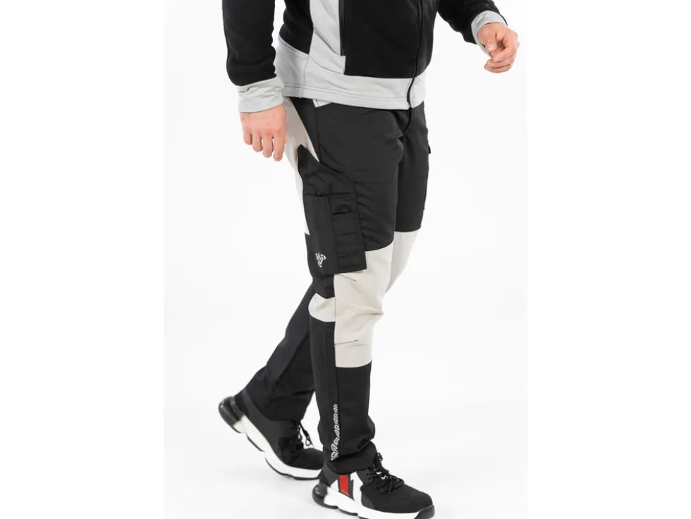 SPODNIE ROBOCZE 4-WAY STRETCH SERWAL BLACK ROZM. S