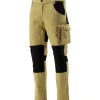 SPODNIE ROBOCZE 4-WAY STRETCH SERWAL KHAKI ROZM. S