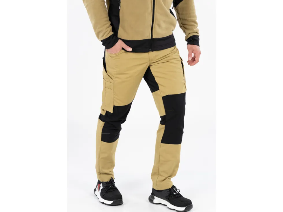 SPODNIE ROBOCZE 4-WAY STRETCH SERWAL KHAKI ROZM. S