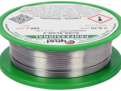 SPOIWO, DRUT LUTOWNICZY BEZOŁOWIOWY Z TOPNIKIEM NA SZPULI 0,7MM, 100G, SN99,3CU0,7