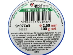 SPOIWO, DRUT LUTOWNICZY DO INSTALACJI MIEDZIANYCH NA SZPULI 2,5MM, 100G, SN97CU3