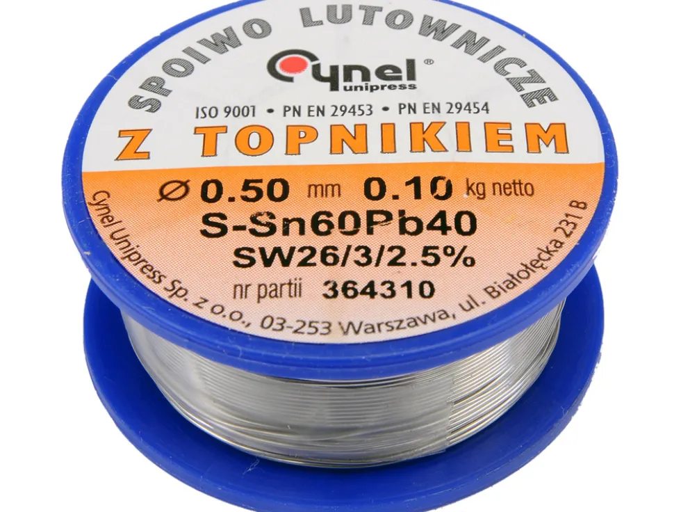 SPOIWO LUTOWNICZE SN60PB40 0,5/100