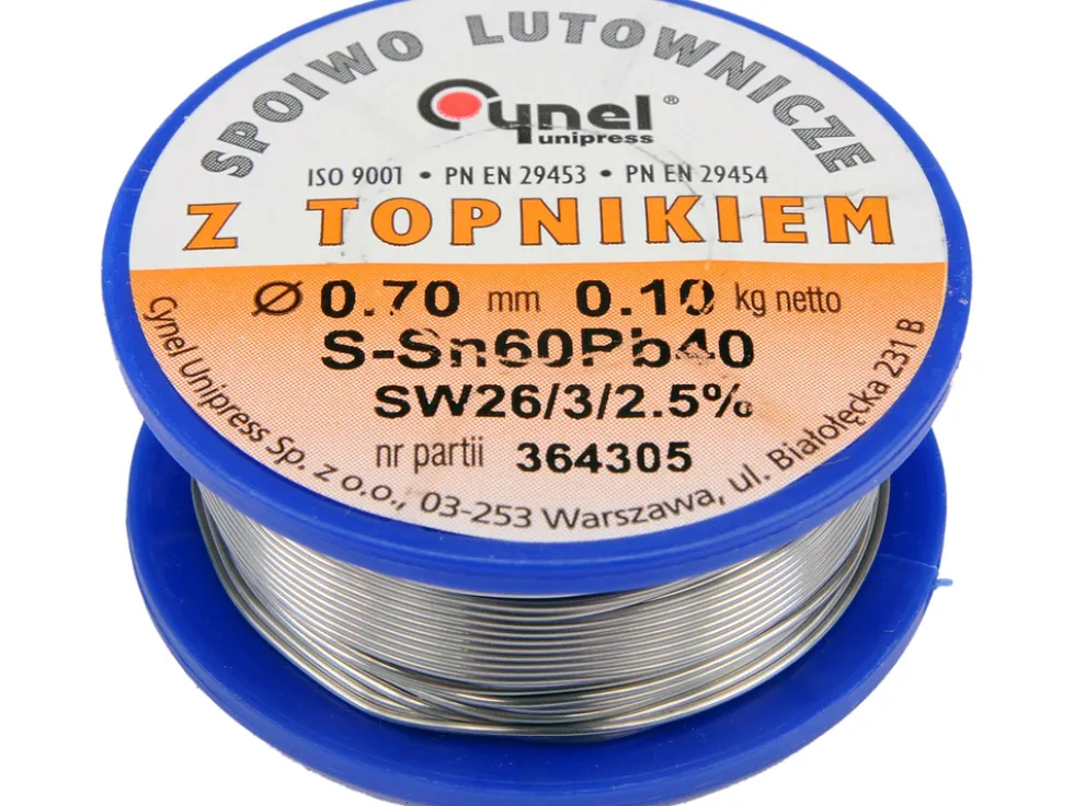 SPOIWO LUTOWNICZE SN60PB40 0,7/100