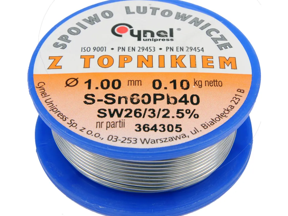SPOIWO LUTOWNICZE SN60PB40 1,0/100